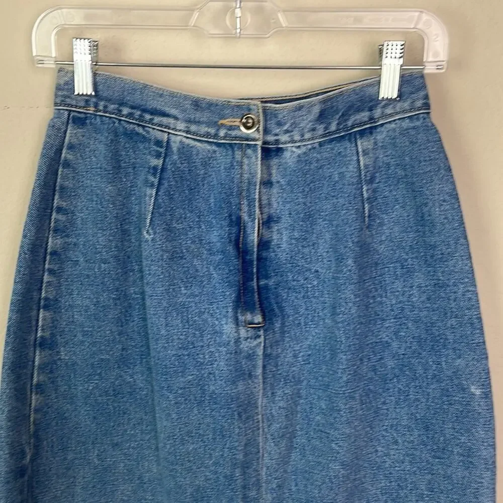 Vintage 90’s Union Bay stonewash denim pencil skirt junior’s 11